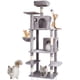 thumbnail image 1 of Torre para gatos Cat Tree VEVOR de 68,5 pulgadas con 2 condominios para gatos, gris claro, 1 of 9