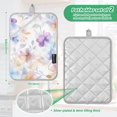 thumbnail image 6 of Yayeee Pot Holders Kitchen Heat Resistant with Pockets 7"x9.8" Cotton Oven Cooking Hot Pads, Purple Flower Pattern, 6 of 7
