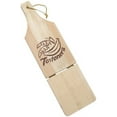 USA J10055045 Traditional Jumbo Wood Tostonera Plantain Masher, Tan