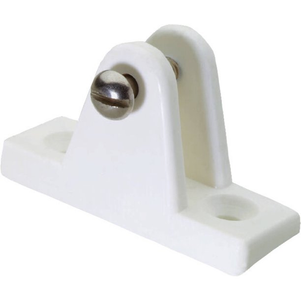 Attwood Angle Hinge Bimini Top Fitting, White