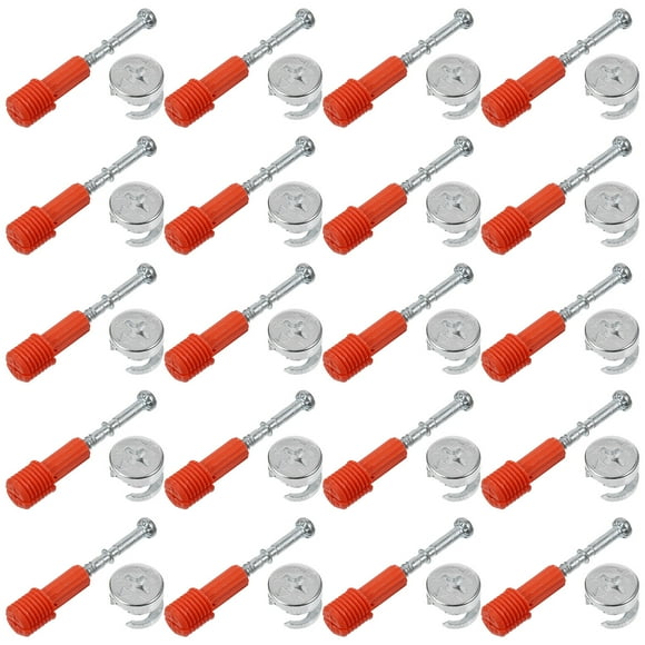 30 Sets 3 in 1 Furniture Locking Bolt Cabinet Cam Lock Fixing Hardware