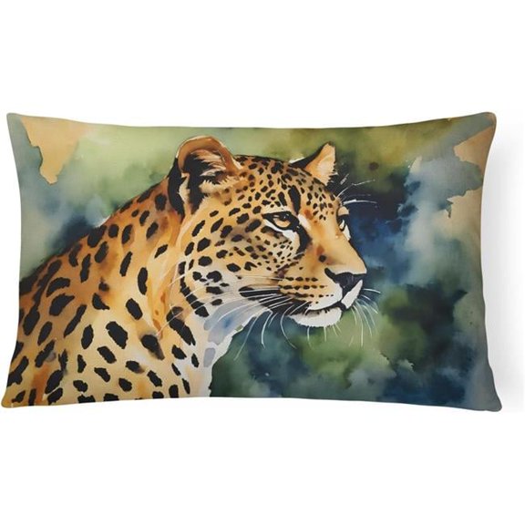 3 x 16 x 12 in. Leopard Throw Pillow