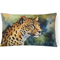 3 x 16 x 12 in. Leopard Throw Pillow