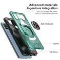 thumbnail image 7 of SPY Case for Cricket Debut Smart Case w/Tempered Glass Screen Protector [Military Grade] Ring Car Mount Kickstand Shockproof Hard Phone Case - Green, 7 of 7