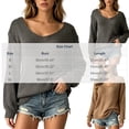 thumbnail image 3 of Edvintorg Cardigan Sweaters for Women Long Sleeve V Neck Loose Casual Knit Pullover Top Women's Clothing S-XL Khaki, 3 of 9