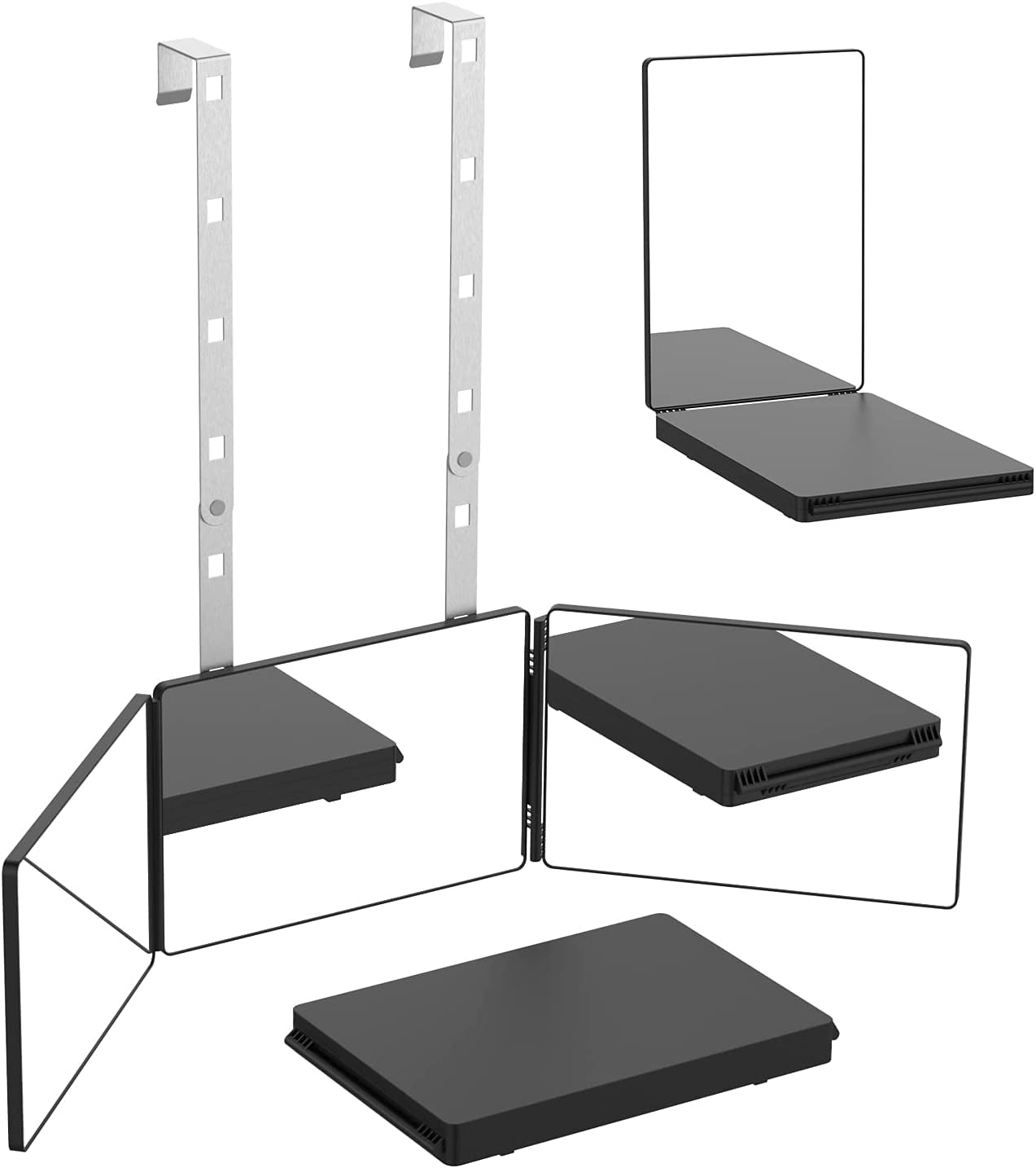 OLIBUY 3 Way Mirror for Hair Cutting Trifold Mirror Full View Mirror