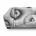 thumbnail image 3 of Abstract Soft Flannel Fleece Throw Blanket, Monochrome Spiral Big Dots Pattern Swirled Modern Design Illustration, Cozy Plush for Indoor and Outdoor Use, 50" x 60", Black White, by Ambesonne, 3 of 6
