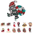 thumbnail image 4 of Yuarrent Decorado Árbol de Navidad Botas de Papá Noel Muñeco de nieve Campana Broche Bufanda Collar Solapa Broche de Navidad Regalo de niña Kits de decoración para fiestas No.87 Yuarrent JR0793-87, 4 of 6