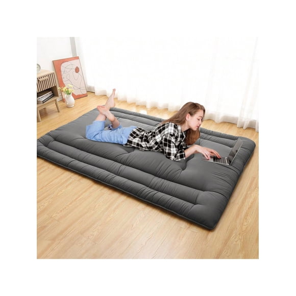Eastvita Full Size Futon Mattress - Foldable/Roll - Up Japanese Style Sleeping Mattress for Adults/Ideal for RV Travel/Camping//Dormitory Floors
