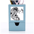 thumbnail image 1 of Flower s Black White Art Grain Outline Desk Supplies Organizer Pen Holder Card, 1 of 3