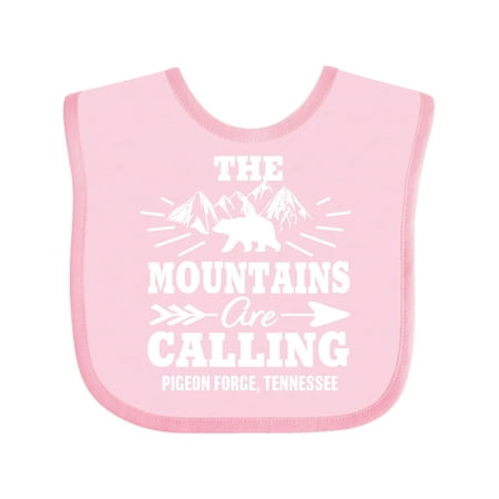 

Inktastic Pigeon Forge Tennessee the Mountains Are Calling Gift Baby Boy or Baby Girl Bib