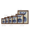 thumbnail image 3 of Porcelain in Blue and White I -Framed Print w/glass-Chestnut, 3 of 7