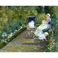 thumbnail image 3 of Mary Cassatt 24x20 Black Modern Framed Museum Art Print Titled - Children in a Garden (The Nurse), 3 of 5