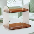 thumbnail image 5 of TISHITA Desktop Organizer Shelf, Desktop Storage Rack, Modern Acrylic Desk Shelf Organizer Bookshelf for Office, Living Room, Dresser Stone Pattern, 5 of 7