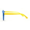 thumbnail image 4 of Kid Girls Flexible Rubber Geometric Keyhole Blue Light Filter Computer Glasses Blue Yellow, 4 of 4