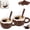 2, variant on Coconut Mug, 10 oz Coconut Shaped Ceramic Coffee Cup with Spoon, Cute Tropical Tea Mug for Cocoa, Oatmeal, Dessert, Party Decor Novelty Kitchen Gift for Coworker Friends Adult