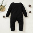 thumbnail image 3 of Gubotare Baby Boy Clothes Boys Girls Long Sleeve Romper Cartoon Prints Jumpsuit,Black 18-24 Months, 3 of 5