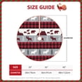 thumbnail image 4 of Bingfone Christmas Tree Skirt Mat Christmas Decoration Interior 48"-Buffalo Plaid Forest, 4 of 8