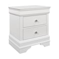 thumbnail image 2 of Global Furniture USA Pompei Solid Wood White 2-Drawer Nightstand, 2 of 2