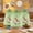 Green, variant on Easter Bunny Gift Bags (3-Pack) - 11.8x7.8in Linen Drawstring Pouches for Candy, Egg Hunts, Party Favors & Holiday Decor (Blue)