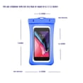 thumbnail image 2 of Transparent Mobile Pouch, Waterproof, Snow Resistant, Dirt Protection Cover for Mobile Gadgets, Protective Case (Blue), 2 of 5