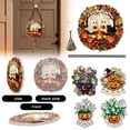 thumbnail image 2 of Halloween Acrylic Door Hanger with Bell and Chain, Spooky Porch Decor for Front Door, Festive Fall Hanging Ornament 1 Pack, 2 of 8