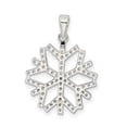 thumbnail image 3 of Auriga Fine Jewelry 925 Sterling Silver Cubic Zirconia Snowflake Pendant for Women, 3 of 6