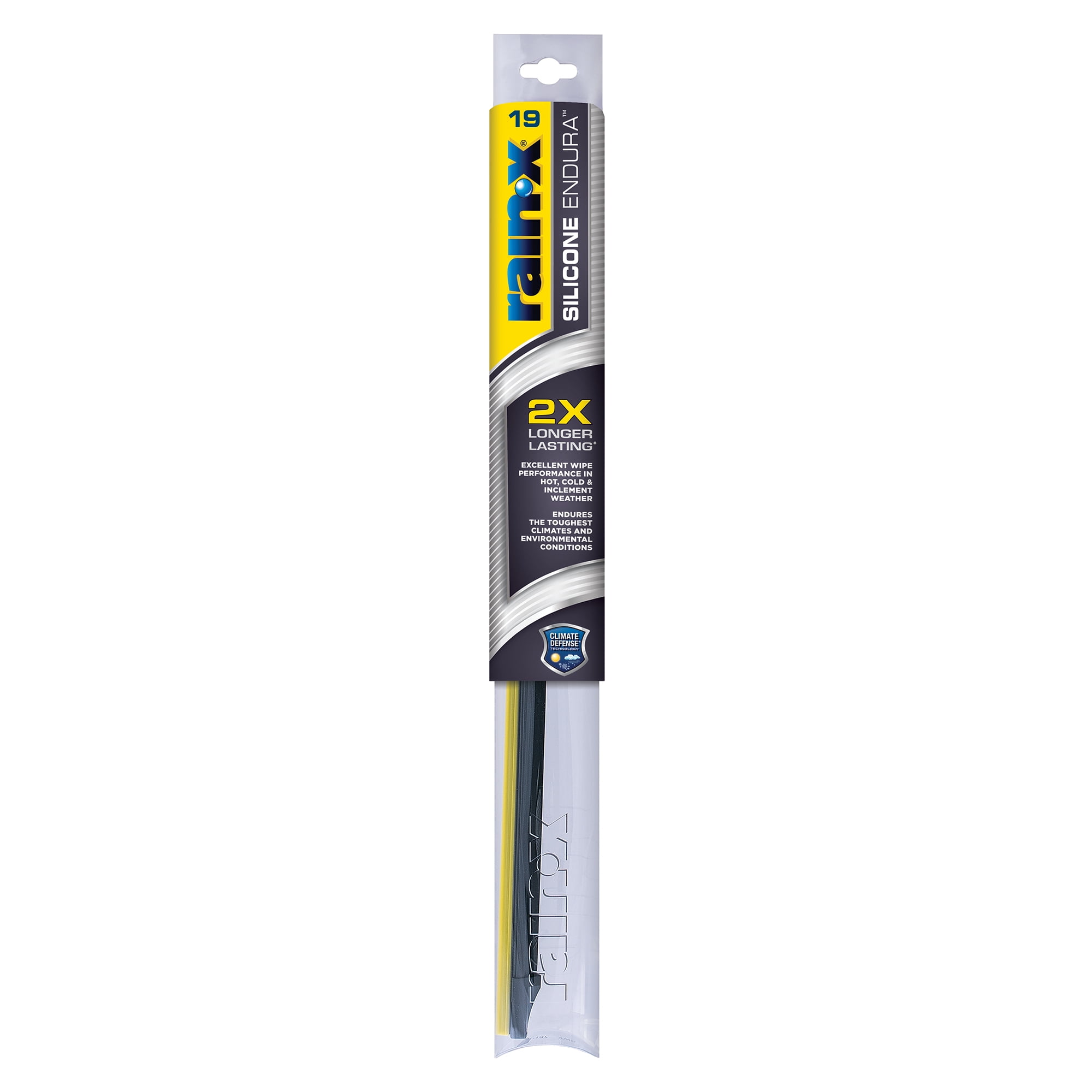 Water-Repellent Pack of 2 All-Weather Quiet and Long-Lasting AVA 19+19 Silicone Windscreen Wipers 