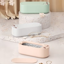 Ultrasonic Jewelry Cleaner, 3-Speed, 304 Stainless Steel, 750ml Capacity, for Jewelry, Eyeglasses, Watches, Dentures - Household Use, Multi-Functional, Portable, White/Green/Pink