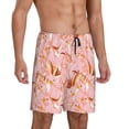 thumbnail image 2 of Wukai Pink Cockatoo Birds Men’s Short Pajama Pants With Pockets Soft Sleep Pj Shorts for Men-Large, 2 of 6