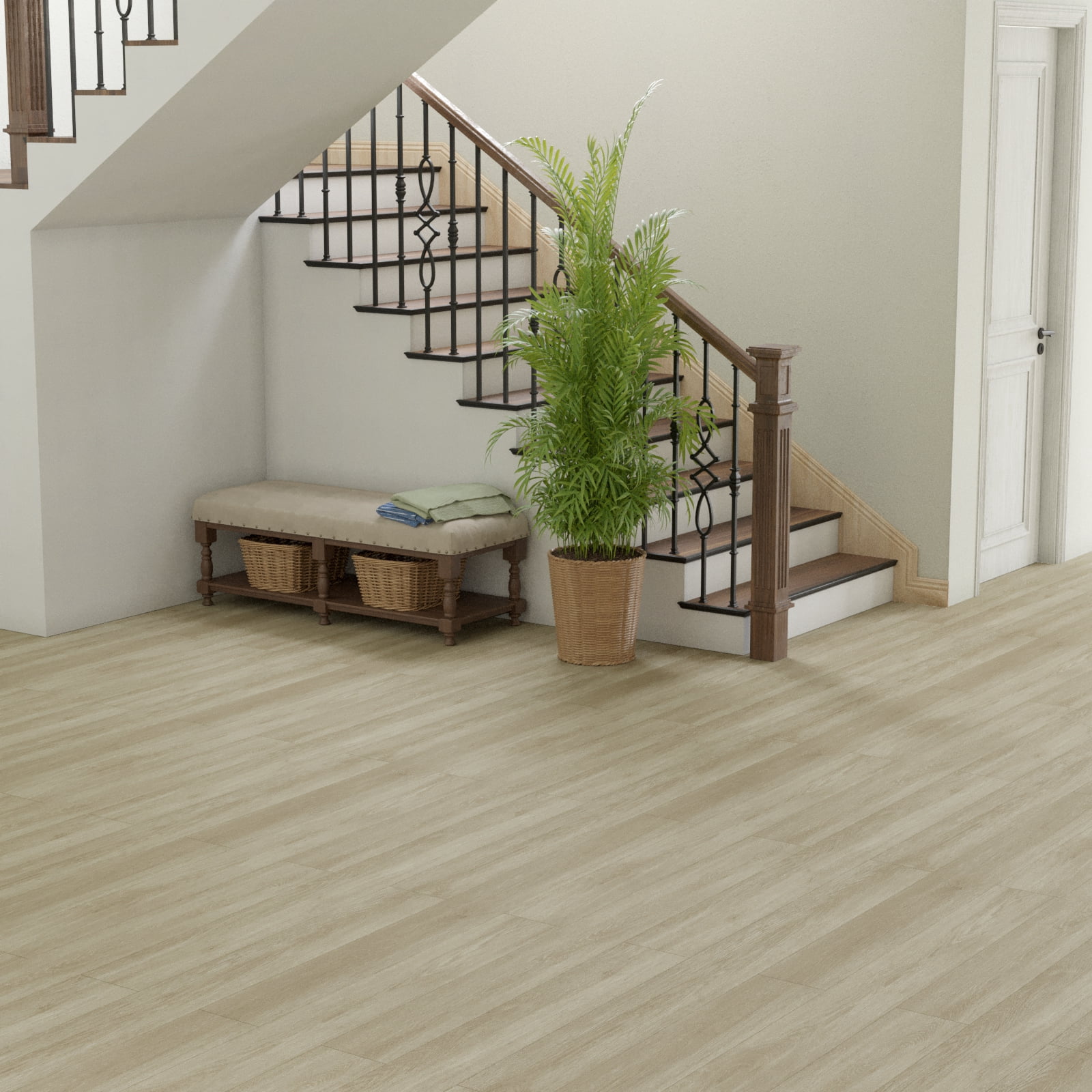 Oxdigi 23.6" X 196" Contact Paper Vinyl Flooring Roll Self Adhesive Wood Plank Film