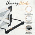 thumbnail image 4 of Autumn Alley Farmhouse White Toilet Paper Holder with Bracket - Farmhouse Bathroom Rustic Country Decor - Rustic Bathroom Accessories Featuring White Wash Wood, Galvanized Metal, and Black Metal, 4 of 8