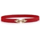 thumbnail image 1 of Women Fashion Waist Belt Narrow Stretch Dress Belt Thin Buckle Waistband Conbo, 1 of 5