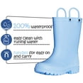 thumbnail image 6 of Kushyshoo Little Big Kids Rain Boots Boys Girls Blue Solid Boots Size 5, 6 of 6