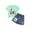 Bunny-Green, variant on Girls Summer Outfit Sets 2 Piece Short Sleeve Graphic T-shirt & Raw Hem Denim Skirt Spring Summer Casual Girls' Clothing Sets (LA-White 3T-4T)
