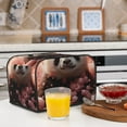 thumbnail image 6 of Honeii Cute Cloud Panda Print 4 slice Toaster Cover, Two Slice Toaster Dust-proof Cover For Kitchen Small Appliance and Fingerprint Protection, 6 of 7