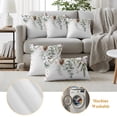 thumbnail image 6 of Christmas Botanical Outdoor Pillow Covers 20"x12" Set of 2,Waterproof Throw Pillow Covers for Patio Furniture,Eucalyptus Leaves Xmas Pinecone Cotton Decorative Cushion Pillowcases for Garden Sofa, 6 of 9