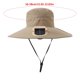 thumbnail image 3 of Summer Fisherman Hat Solar USB Charging -purpose Fan Hat Men's Strong Wind Charging Fan, 3 of 8