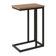 thumbnail image 1 of Kris & Alley Modena Engineered Wood Top Contemporary Narrow C-Shaped Side Table with Coated Steel Base, 1 of 6