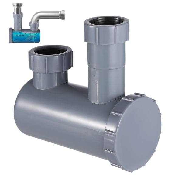 Shampoo Bowl Sink Hair-P Trap,1-1/2 in Sink Hair Cather for Bathroom Hair Salon,Leakproof Seal,Removable End Cap