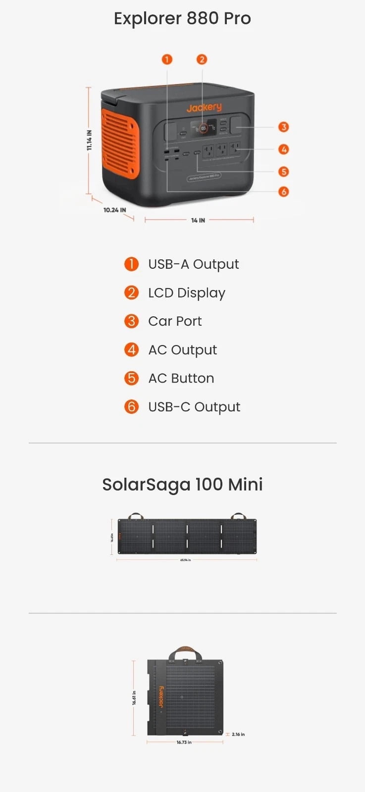 Restored Jackery 880 Prop Portable Power Station Explorer - 880W Outdoor Solar Generator Mobile Lithium Battery Pack - with 100W Mini Solar Panel - Multi-mode fast charging - Black (Refurbished)