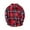 Red, variant on Kids Little Boys Girls Baby Red Plaid Flannel Shirt Jacket Long Sleeve Button Down Flannel Shirt Plaid Tops Girl Boy Clothes