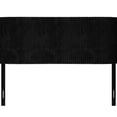 thumbnail image 6 of Home Design Lenox Twin Upholstered Wingback Headboard, Soft Corduroy, Black, Easy to Assemble, 6 of 8