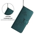 thumbnail image 5 of Designed for Motorola Moto G 5G 2024 Floral Embossed Flip Wallet Case PU Leather with Card Slots+Cash Slot, Fashion Shock-Absorbent Kickstand Wrist Strap Protective Women Girls Phone Cover,Darkgreen, 5 of 6