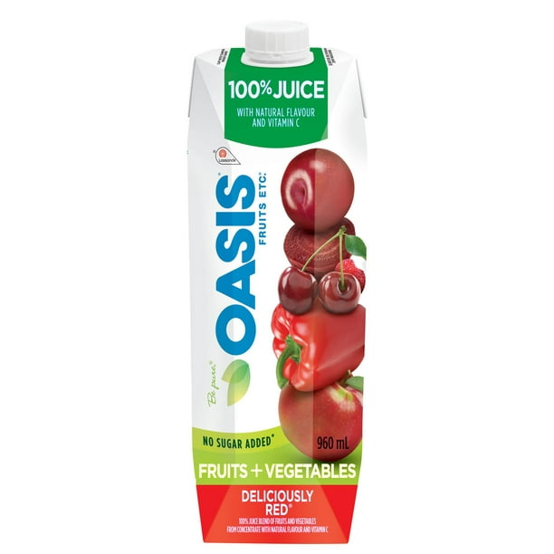 Jus Délicieusement Rouge Oasis Fruits Etc. 960mL