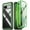 Green, variant on Poetic Guardian Series Back Cover Cell Phone Case for Google Pixel 8A, Black