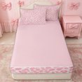 thumbnail image 4 of Erosebridal Leopard Animal Print Zipper Twin Comforter Sets with Fitted Sheet and 2 Pillowcases for Girls, Modern Fashion Style Zipper Bedding Set, Pink Reversible, 4-Piece, 4 of 7