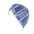thumbnail image 3 of Bonnet Réutilisable en Polyester Lavable Pliable Décoratif pour Femmes Intérieur Extérieur Marche Travail Bonnet Bleu Foncé Floral, 3 of 7