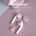 thumbnail image 6 of AirPods Ear tips Cover - elago Ear Tips Cover Compatible with AirPod 1 & 2, 2 Pairs of 2 Colors [ Lovely Pink+Lavender ] [Fit in The case], 6 of 6
