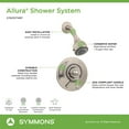 thumbnail image 2 of Allura Single Handle 2-Spray Shower System with VersaFlex™ Integral Diverter in Polished Chrome (Valve Included), 2 of 6